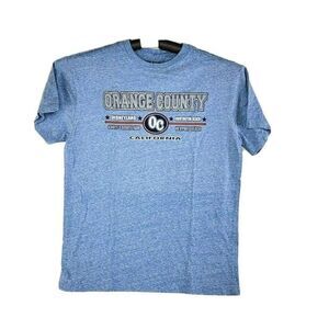 Zoolander Movie Orange County T-Shirt Men's Size Medium Blue Short Sleeve